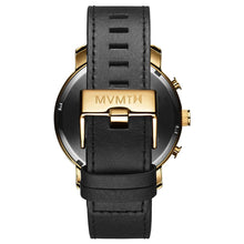 Load image into Gallery viewer, Chrono Gold Black Leather
