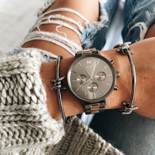 Load image into Gallery viewer, Double Barbed Cuff Gunmetal
