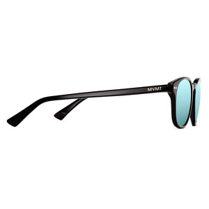Hyde Mirror Black + Blue Lens Non-Polarized