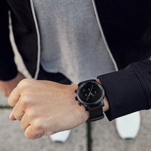 Load image into Gallery viewer, Chrono 40MM Black Leather
