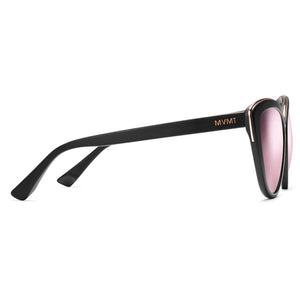 Marquee Mirror Black + Pink Lens Non-Polarized