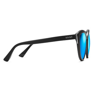 Marquee Mirror Black + Blue Lens Non-Polarized