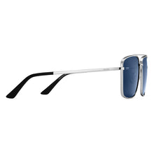 Load image into Gallery viewer, Navigator Silver + Blue Lens Non-Polarized
