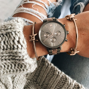 Double Barbed Cuff Rose Gold