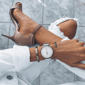 Ellipse Bangle Silver