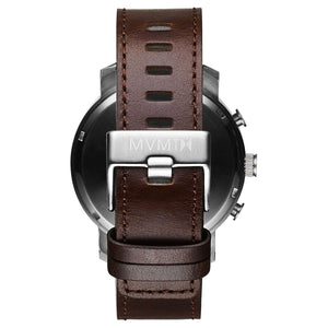 Chrono Silver Brown Leather