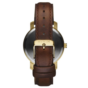Gold/Brown Leather