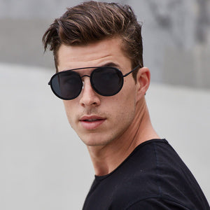 Flyboy Black + Blue Lens Non-Polarized