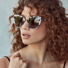 Load image into Gallery viewer, Marquee White Tortoise + Grey Lens Non-Polarized
