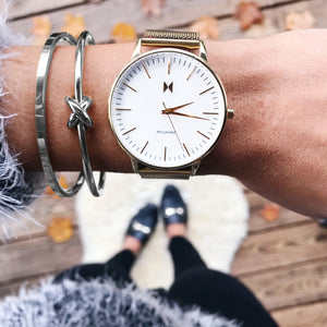 Ellipse Bangle Thin Silver