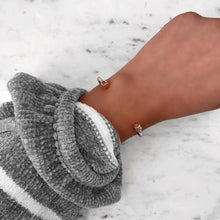 Load image into Gallery viewer, Crown Cuff Taupe + Rose Gold
