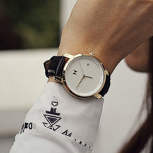 Load image into Gallery viewer, Gold/Black Leather
